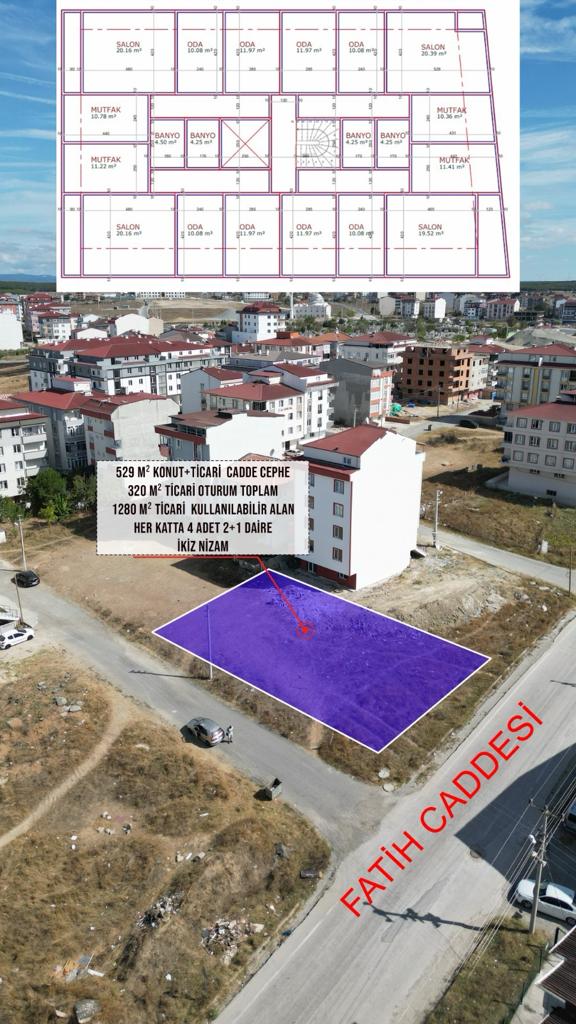CADDE CEPHE TİCARİ + KONUT